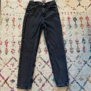H&M Girls relaxed fit jeans black size 12.